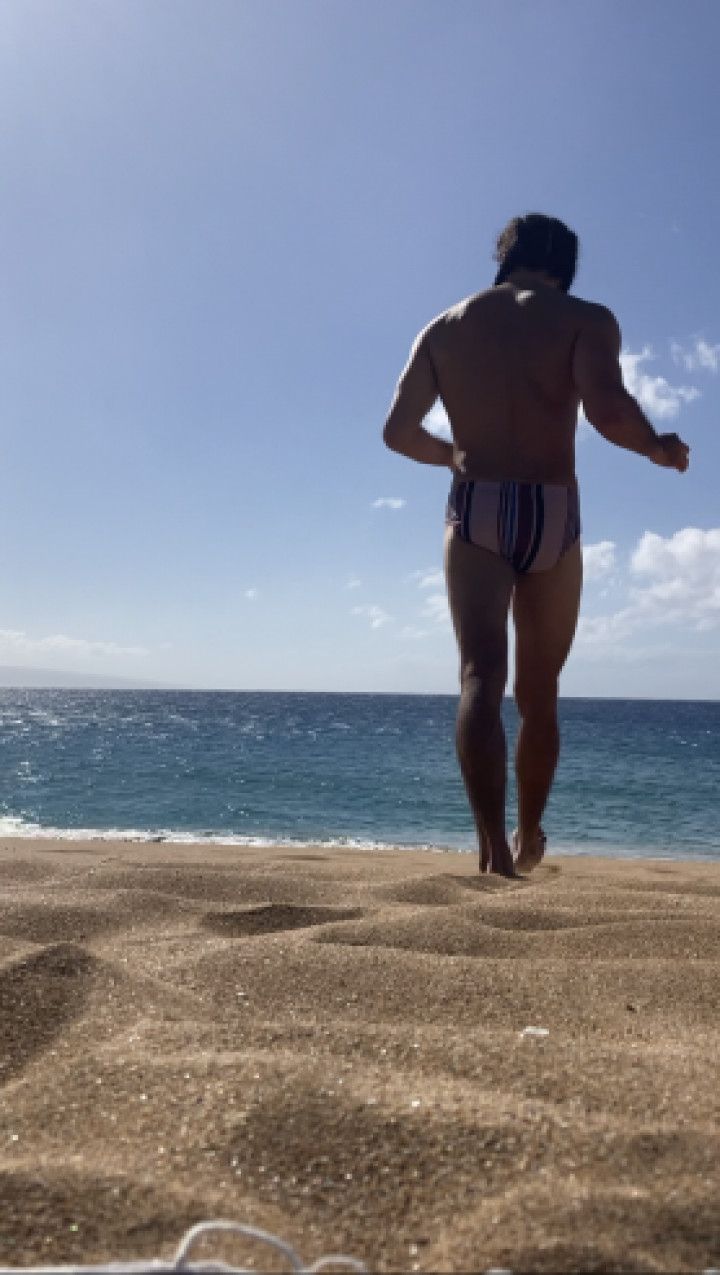 First time wearing a Speedo at the beach