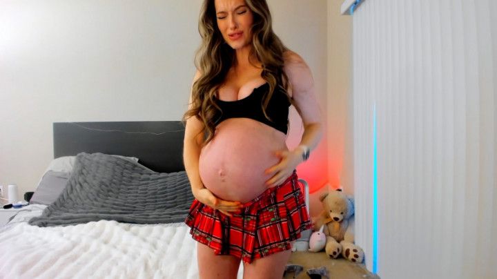 Preggo Labor in Detention w/Foot JOI