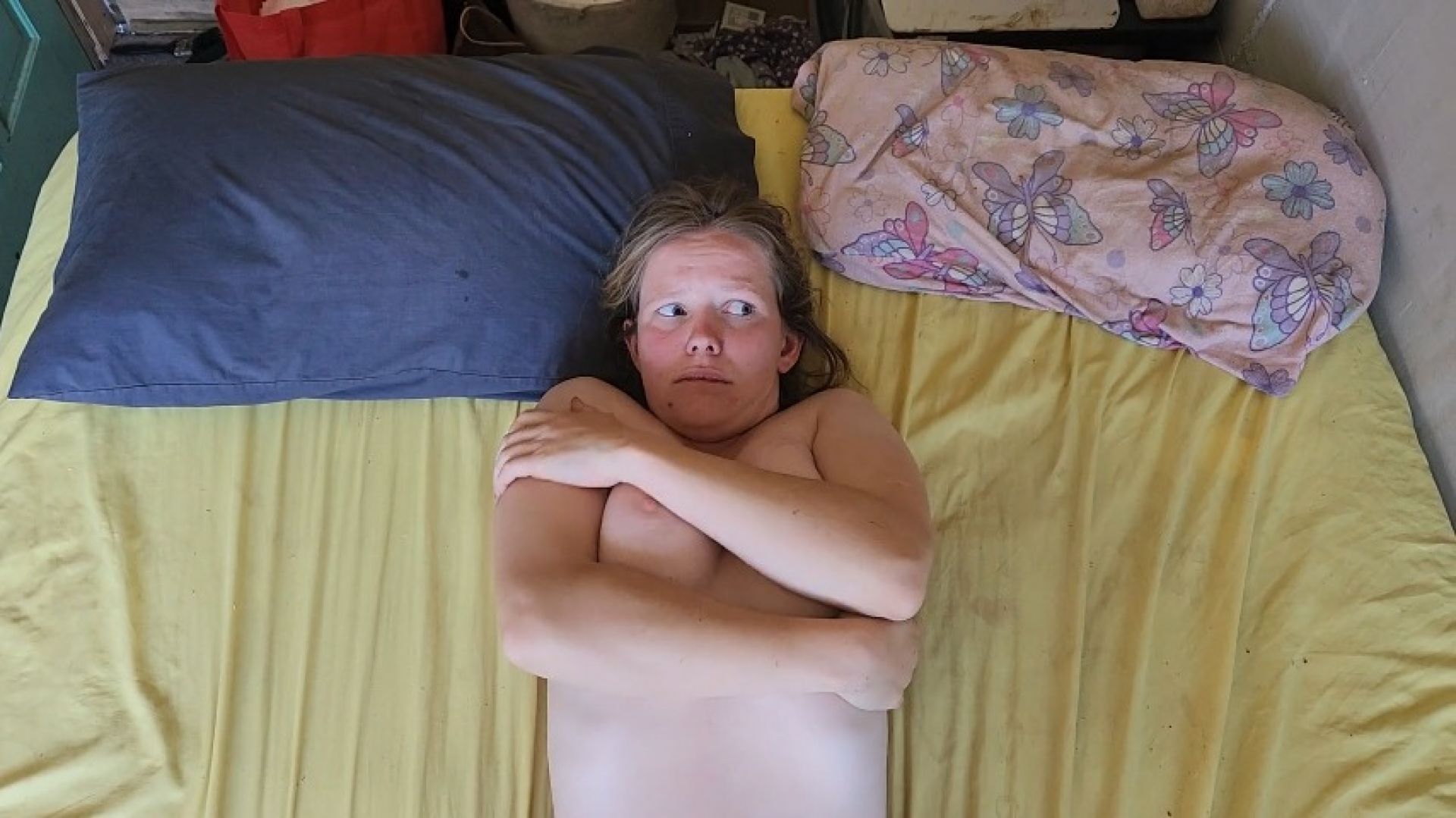 Girlfriend waking me up for filming but I am so embarrassed