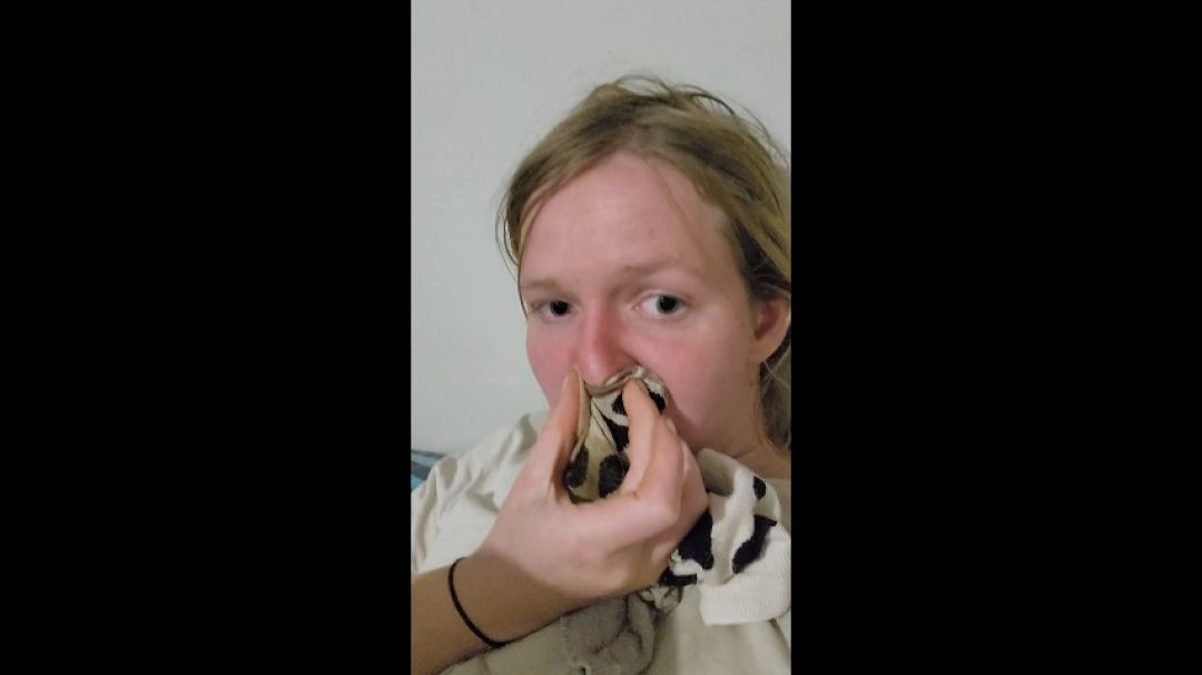 Dirty sock sniff and suck, so stinky I almost start tearing