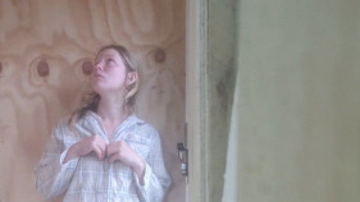 Embarrased/scared girl has to strip + for camera - hostage