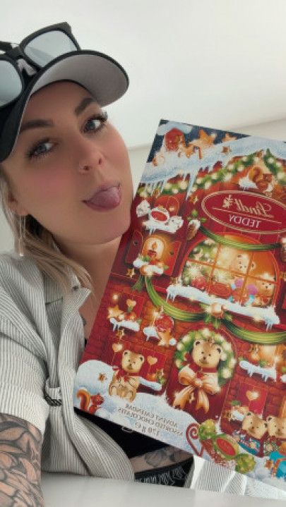 Opening Lindt advent calendar