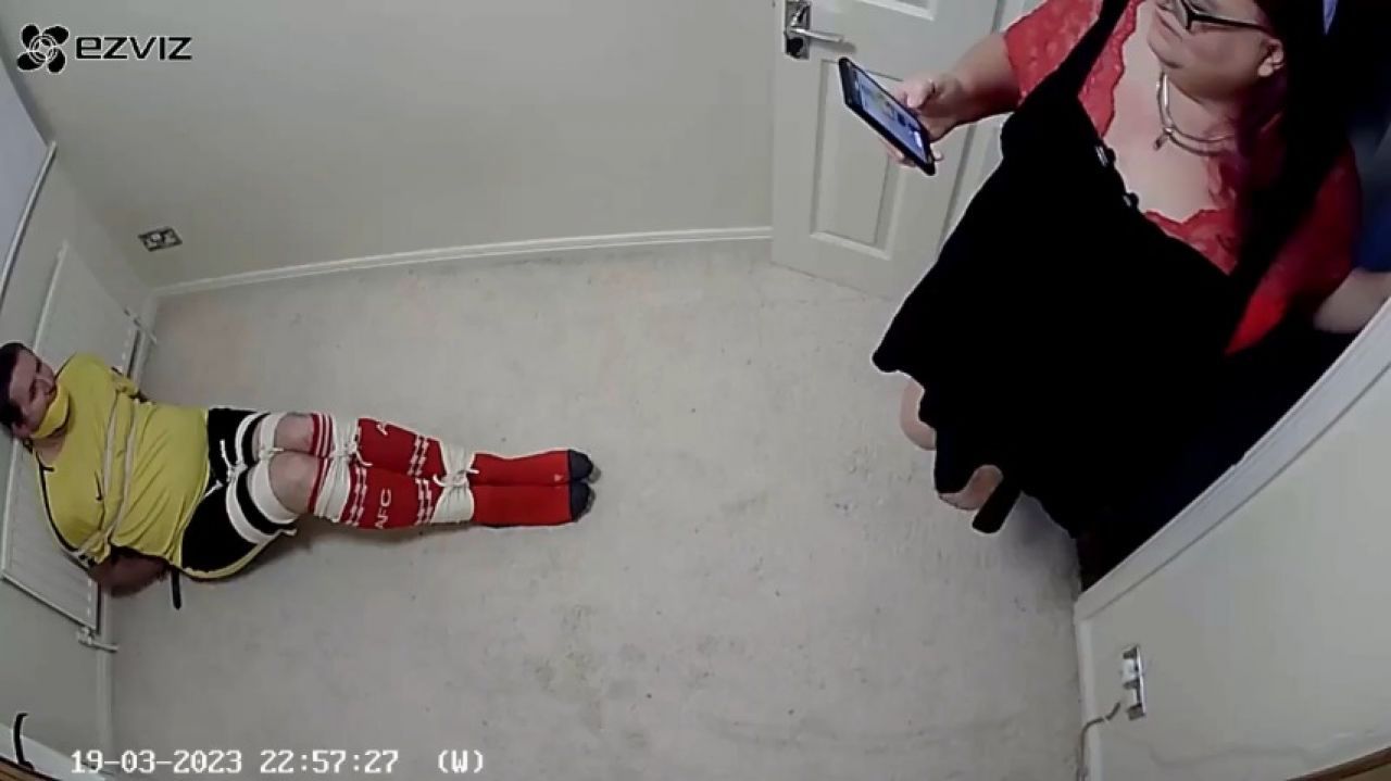 Miss M and footballer tied up in her isolation room for over