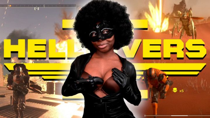 Ebony Butts strips and plays Helldivers 2