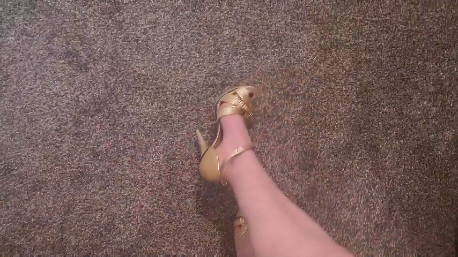 Shoe Dangling With My Silver High Heels