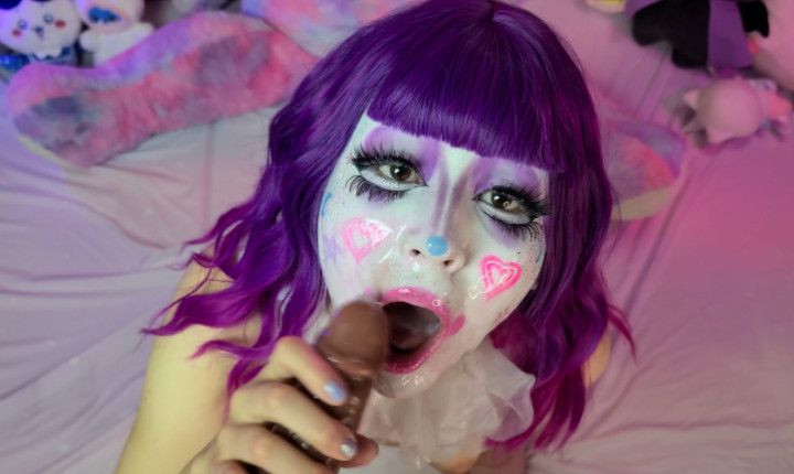 Pounding my clussy and getting covered in multiple cumshots