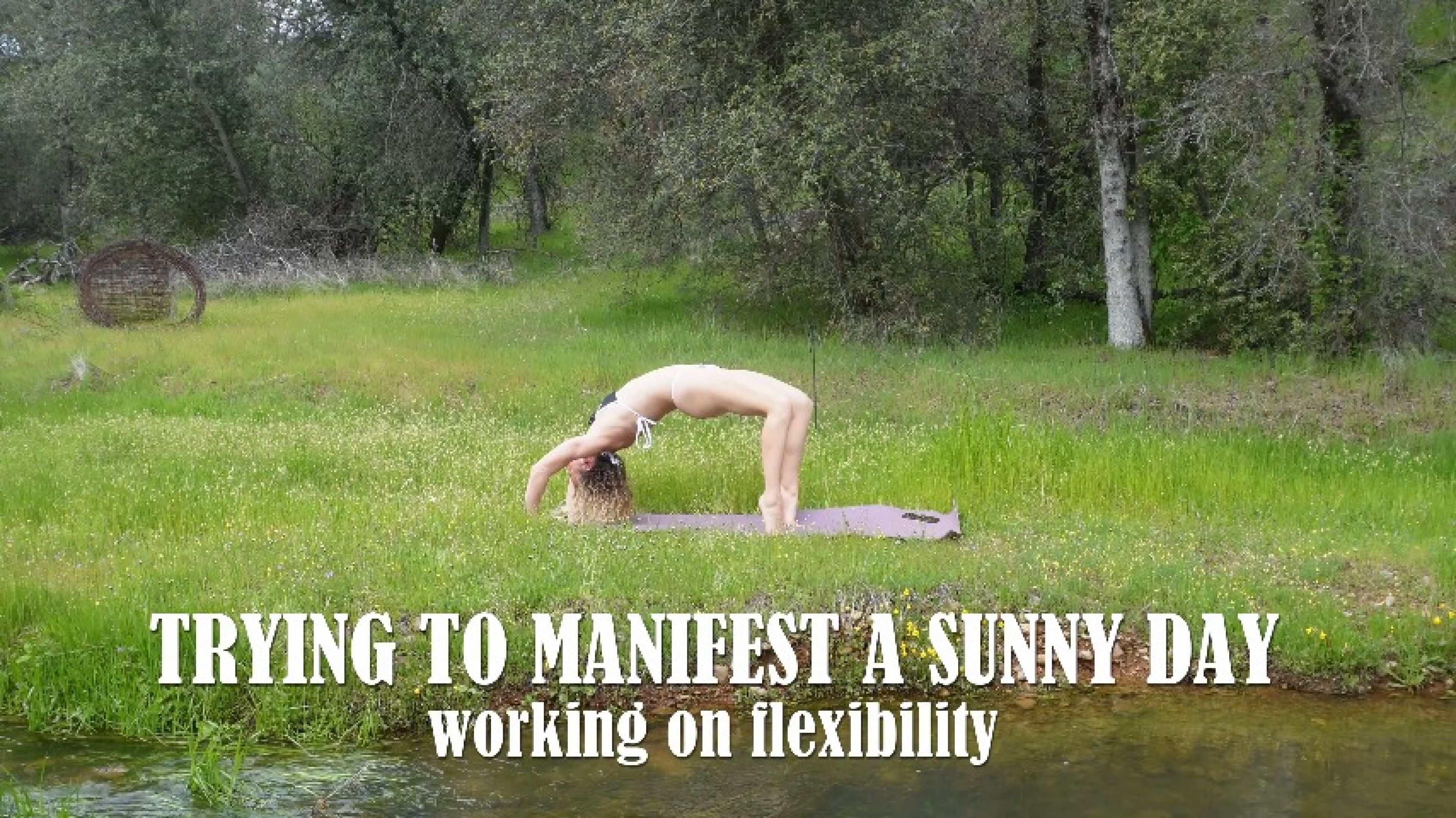 Glute Workout &amp; Bikini Stretch By The Creek