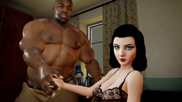 Elizabeth from Bioshock fucked and bred by a big black cock