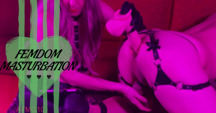 FEMDOM Anal Masturbation with thrusting Dildo