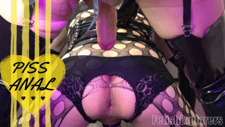 SISSY PISS training before PEGGING session