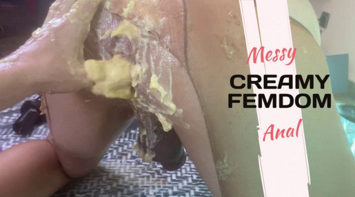 Extreme ANAL FEMDOM with Butter, Cream and BANANAS