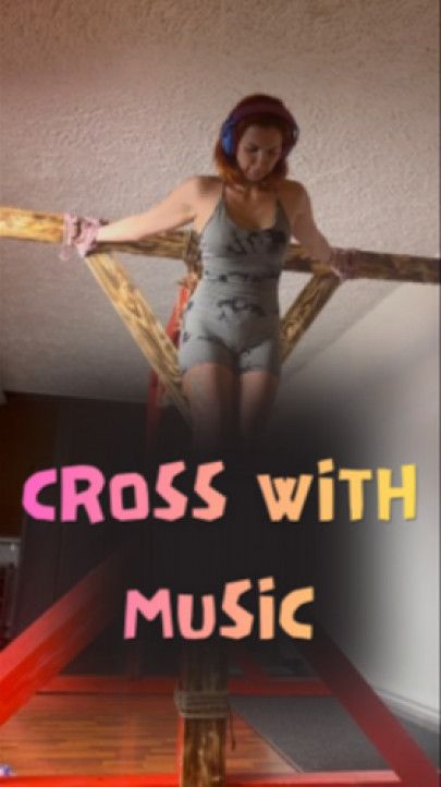 I listen to music while hanging on the cross