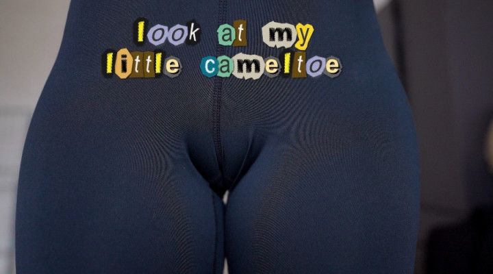 Look at my little cameltoe 4k / leggings nike