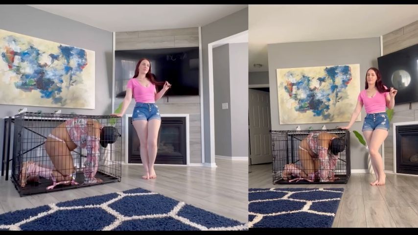 Training With My Pink Sissy Poodle