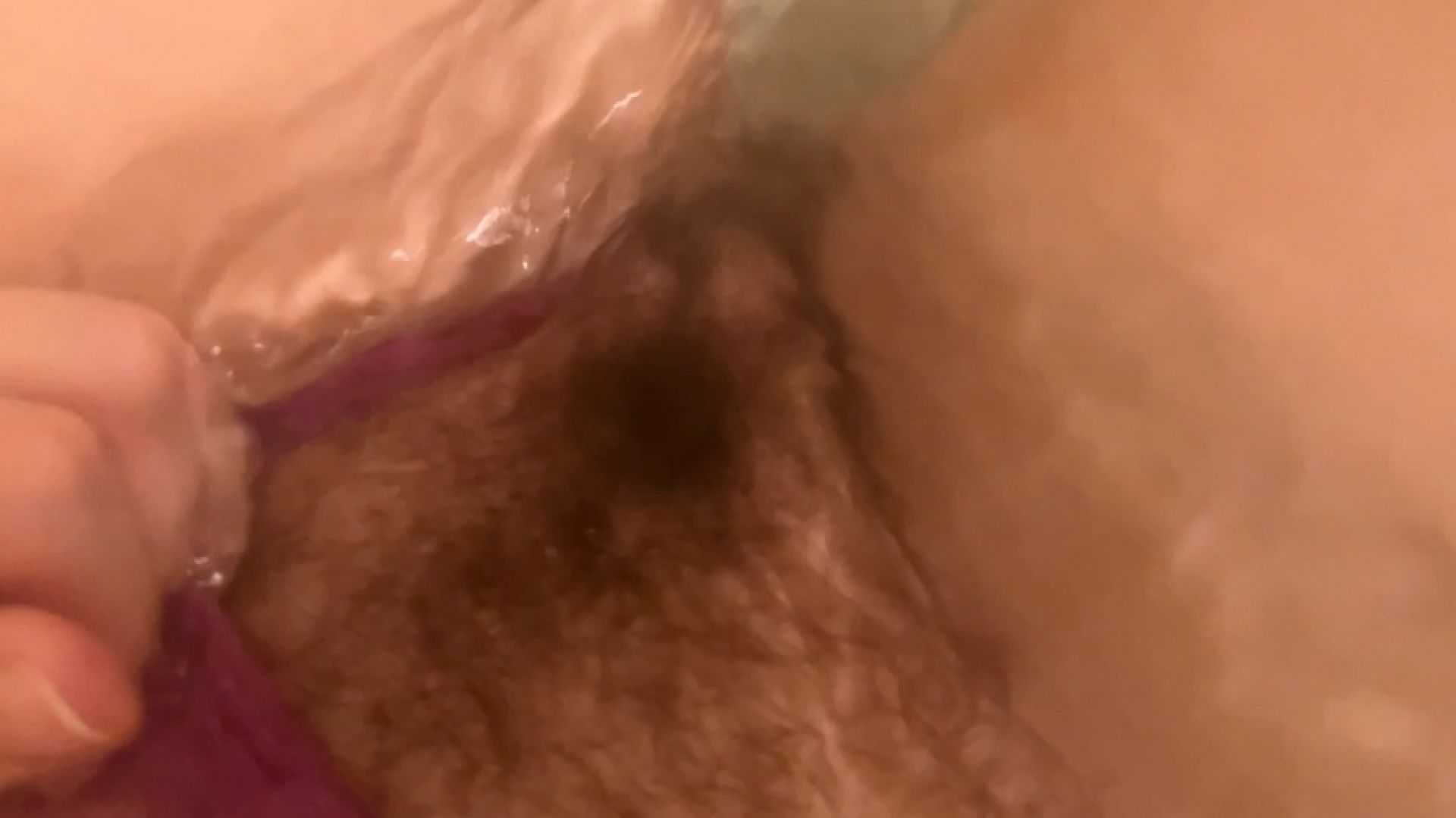 Soaking Wet MILF W/ Full Bush In Sheer Panties Bathtub Show