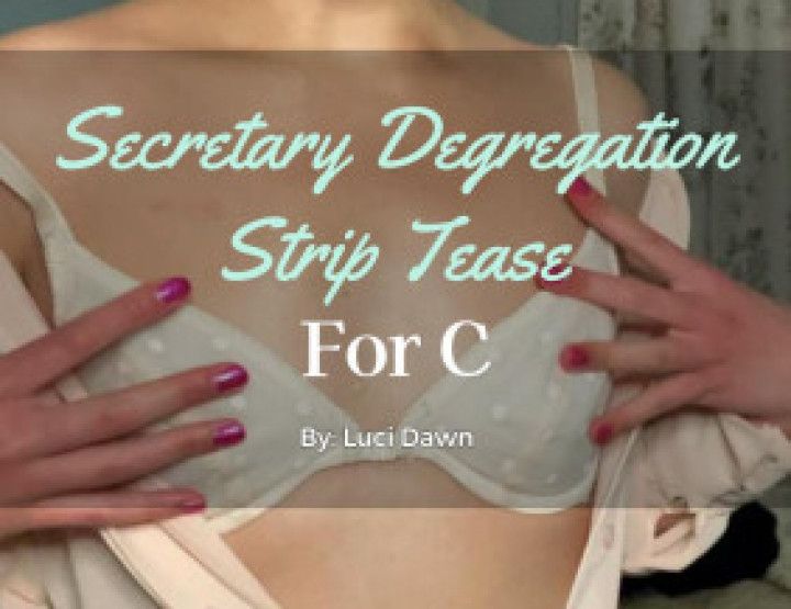 Secretary Degrading You With A Strip Tease