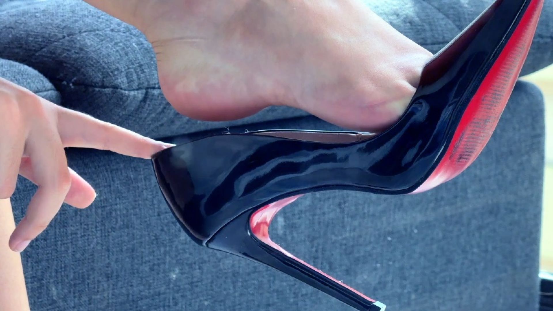 Miss Bimby Is Teasing With Her Stilettos