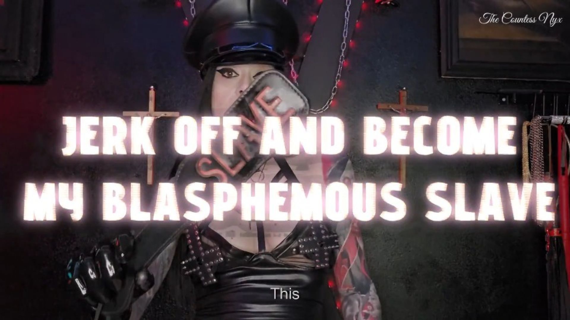 JERK OFF AND BECOME MY BLASPHEMOUS SLAVE eng sub