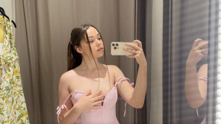 Caught in the Fitting Room I Couldnt Resist Showing Off