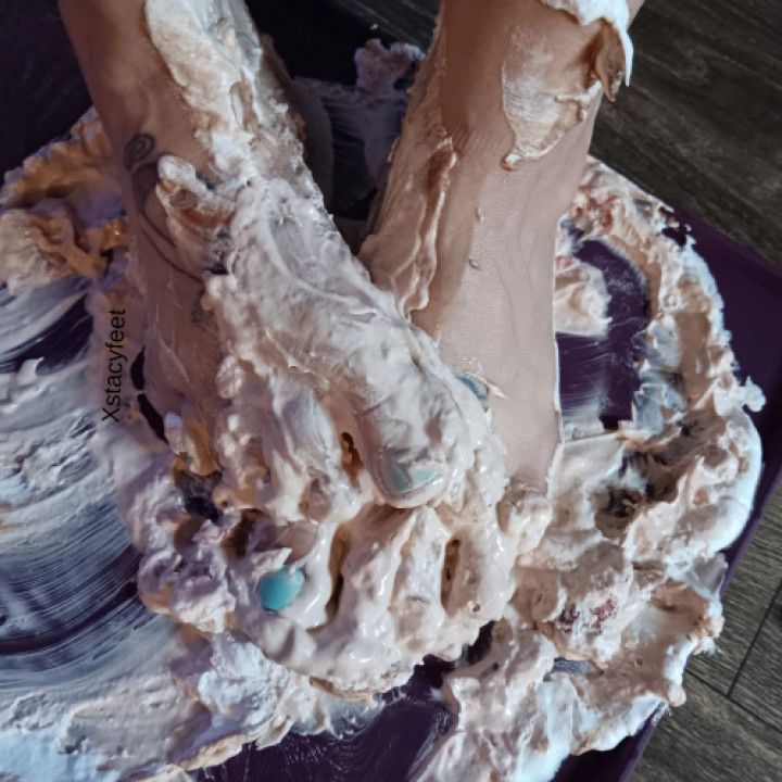 Valentine's Day Foot Stomp with Whipped Cream