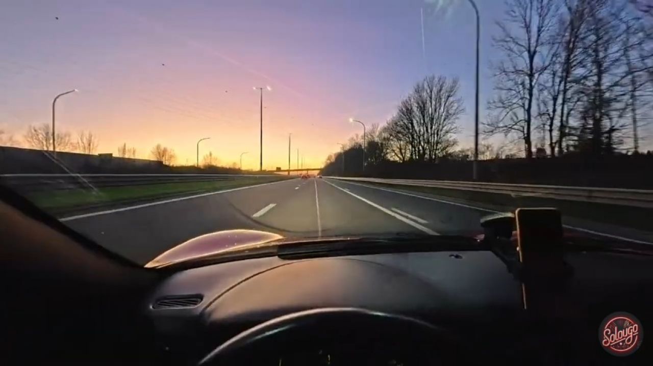 Ferrari 360 Modena : Winter Speed Run on the Autobahn