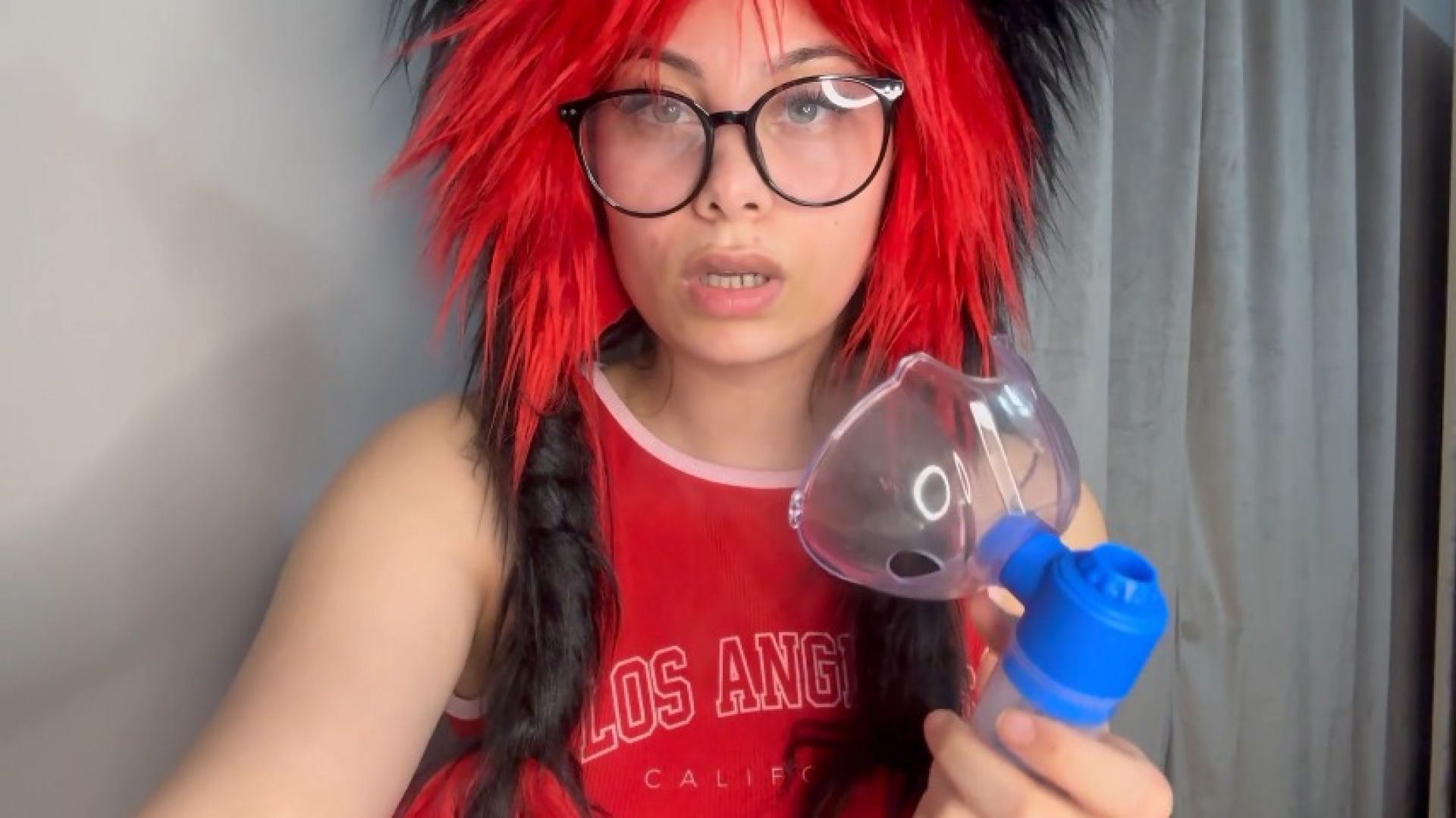 BVM my stepsister masturbates and makes ahegao facial expres