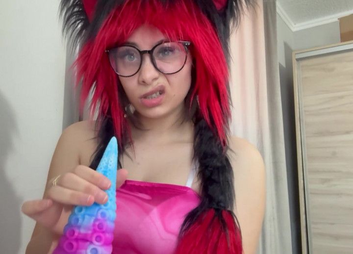 I make Ahegao facial expressions and phlegm faces