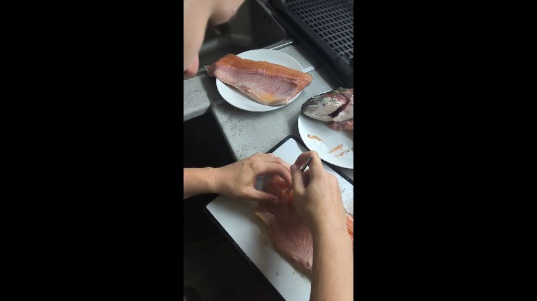 Preparing a Fresh Salmon - Step By Step Kitchen Routine