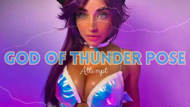 Yoruichi God of Thunder Pose Attempt