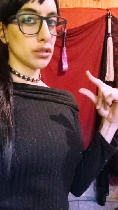 young goth lady dominance