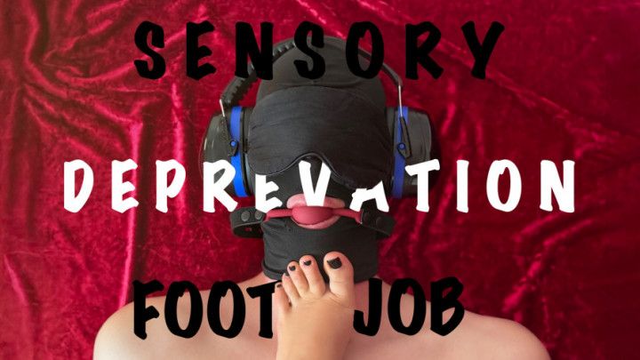 Sensory Deprivation footjob Milking