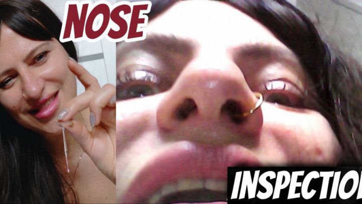 Deep Nose Inspection! Up Close, Wet and Raw