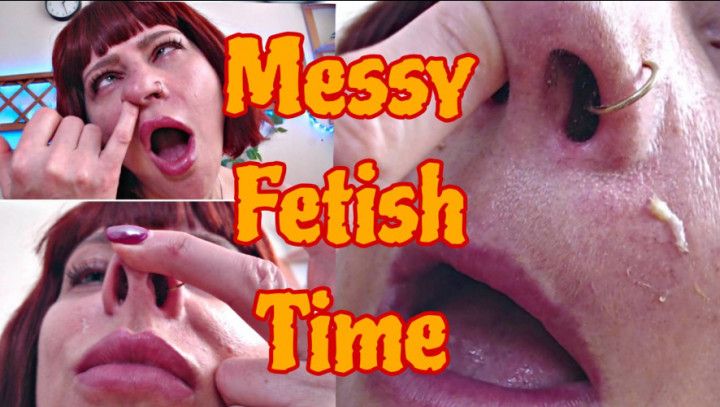 Booger Play!  Dirty Nose Fetish Tease