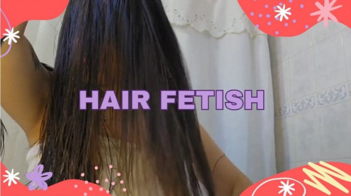 Hair fetish- Long fetish - hair brush- brushing