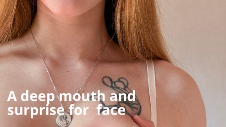 Mouth work and great success on the face