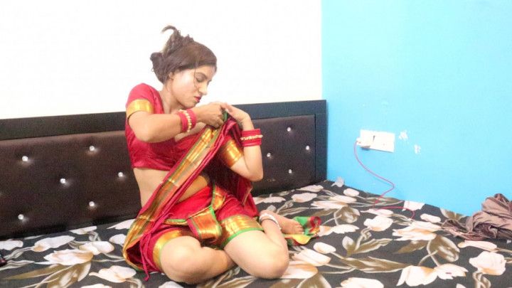 Indian Kamini Bhabhi As Marathi Wife Striptease