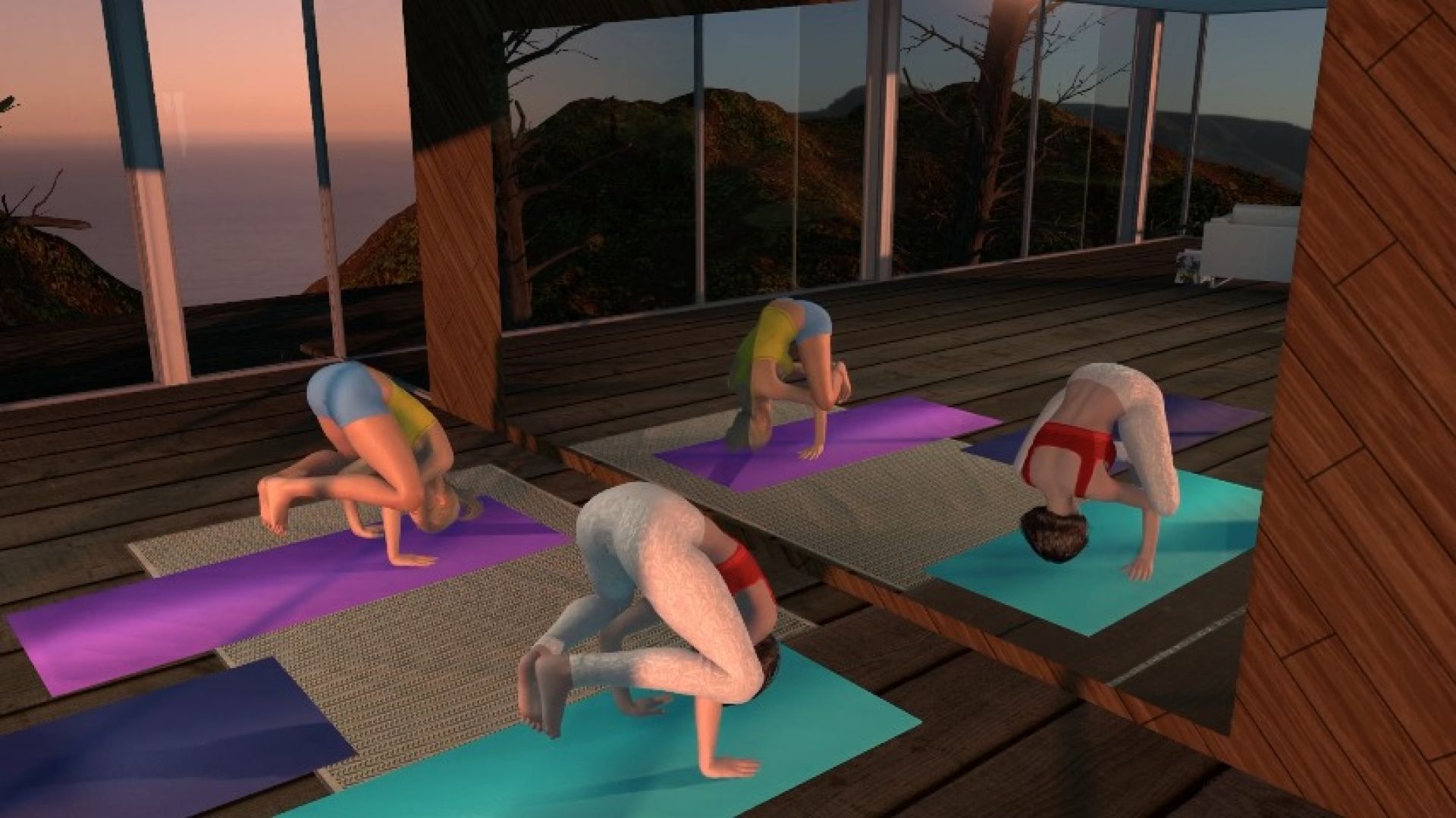 Yoga Pose Doing The Crow