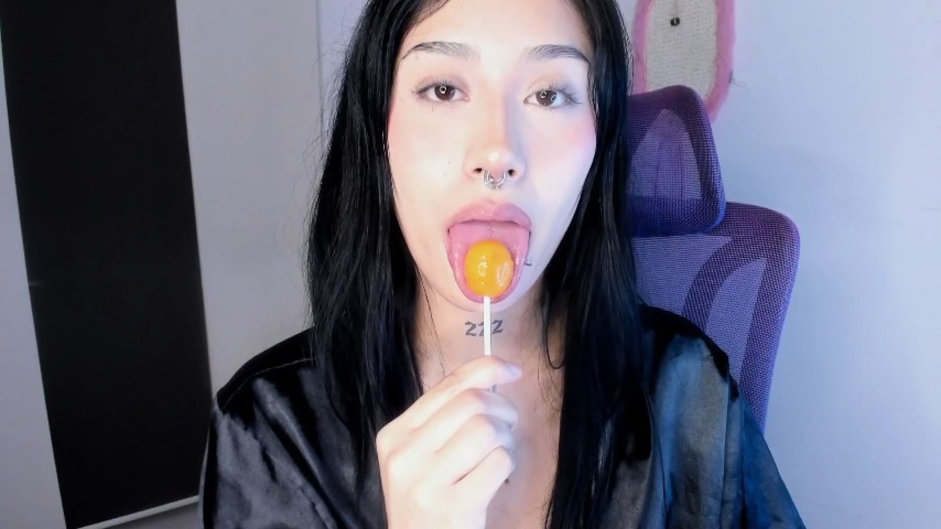 Licking Lollipop for step-daddy