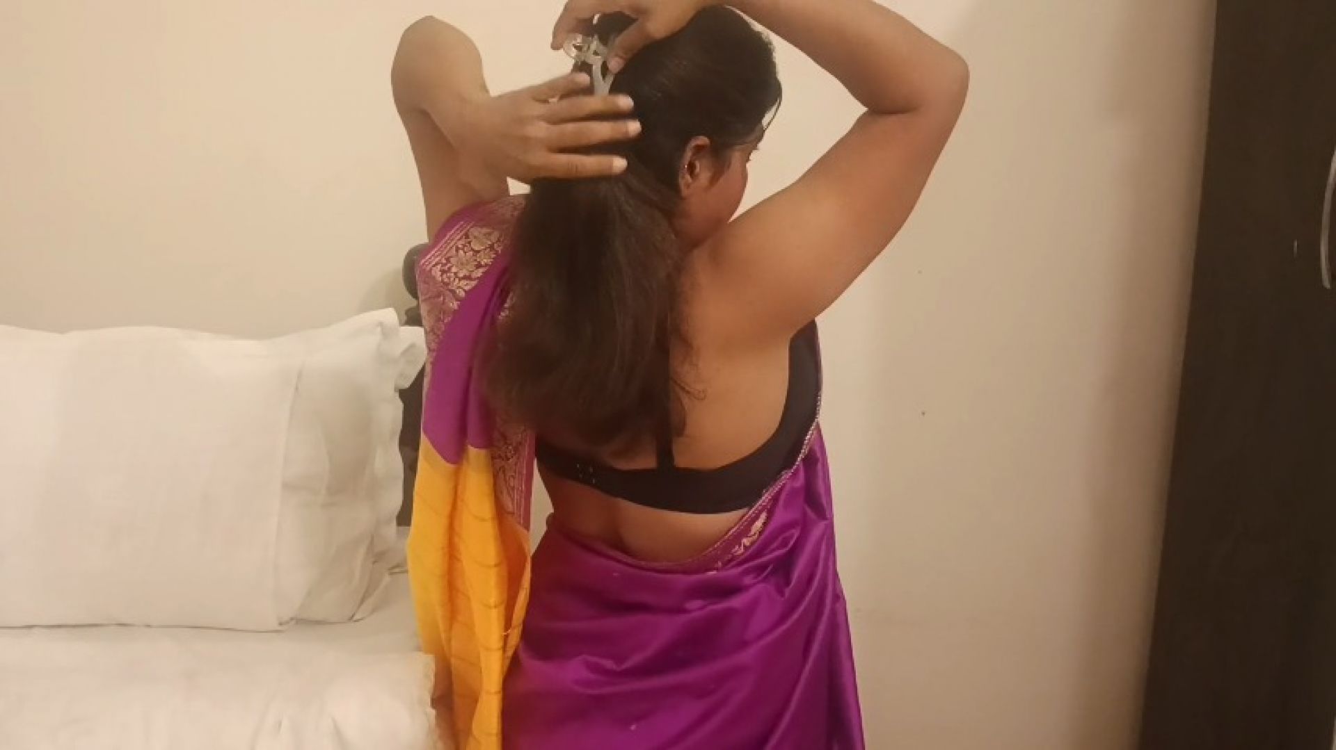 Indian Saree wearing
