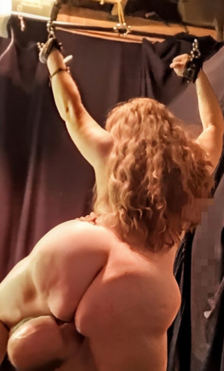 Curvy Redhead gets tied up for the evening part 2