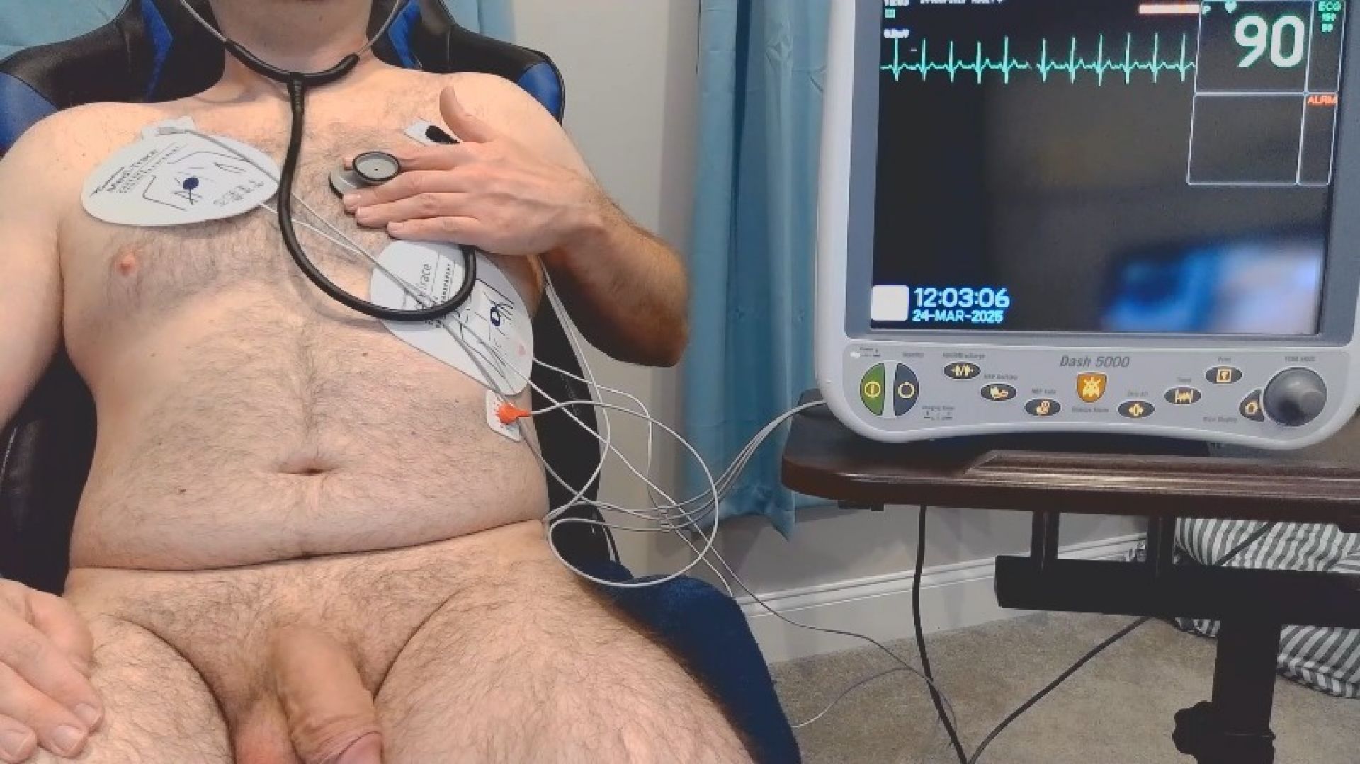Real EKG With Masturbation
