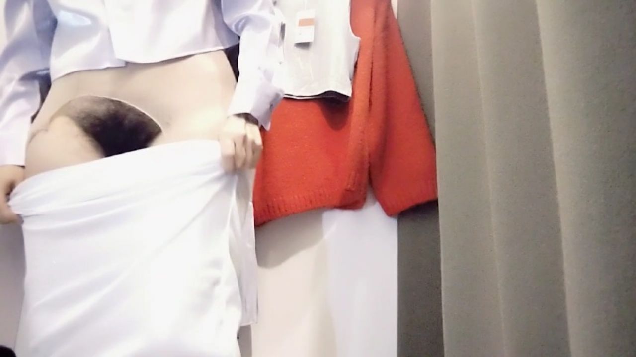 Naughty sexy milf tries on naked clothes. Latin hairy pussy