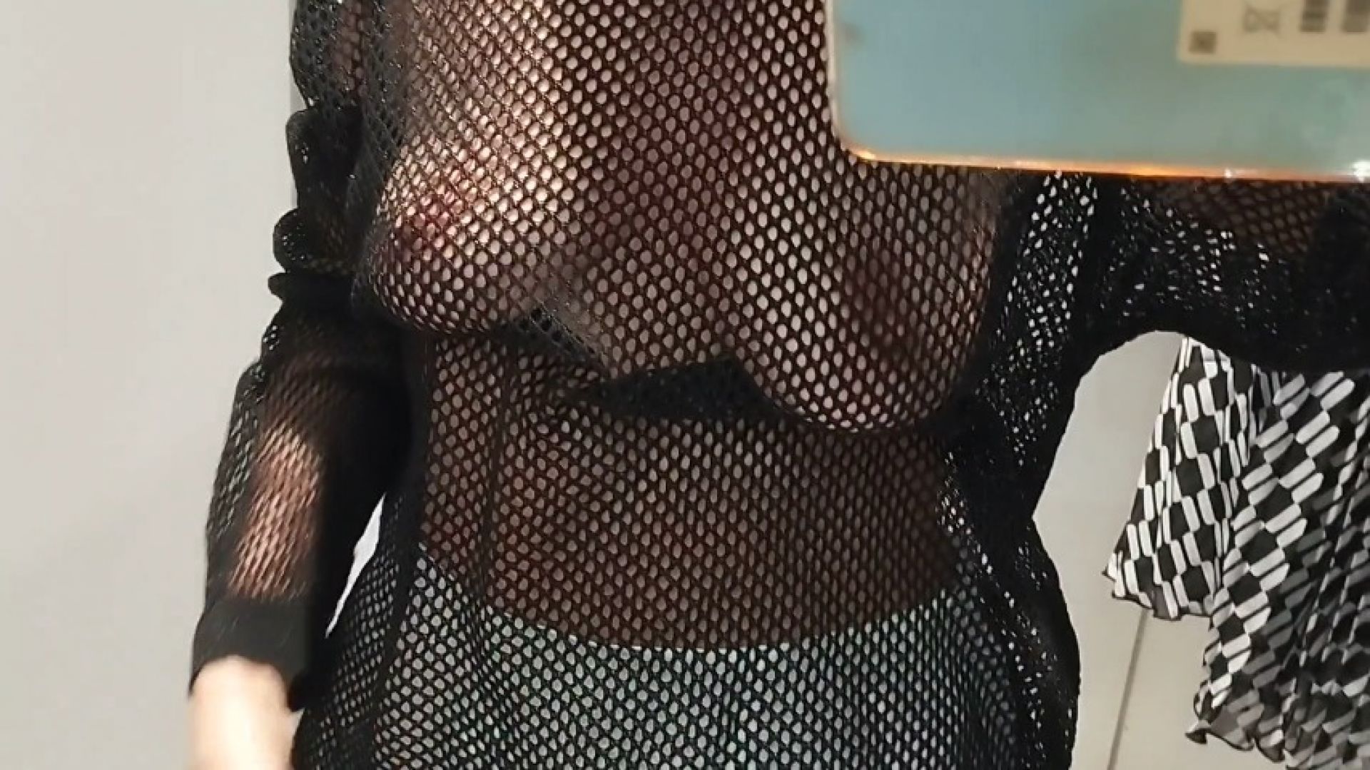 Sexy wife tries on panties