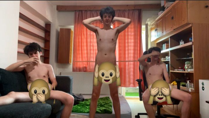 3 Euro Hunks Get JOI at Once