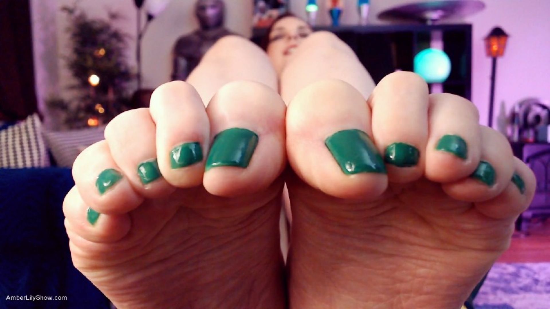 Green Toes Tease And JOI