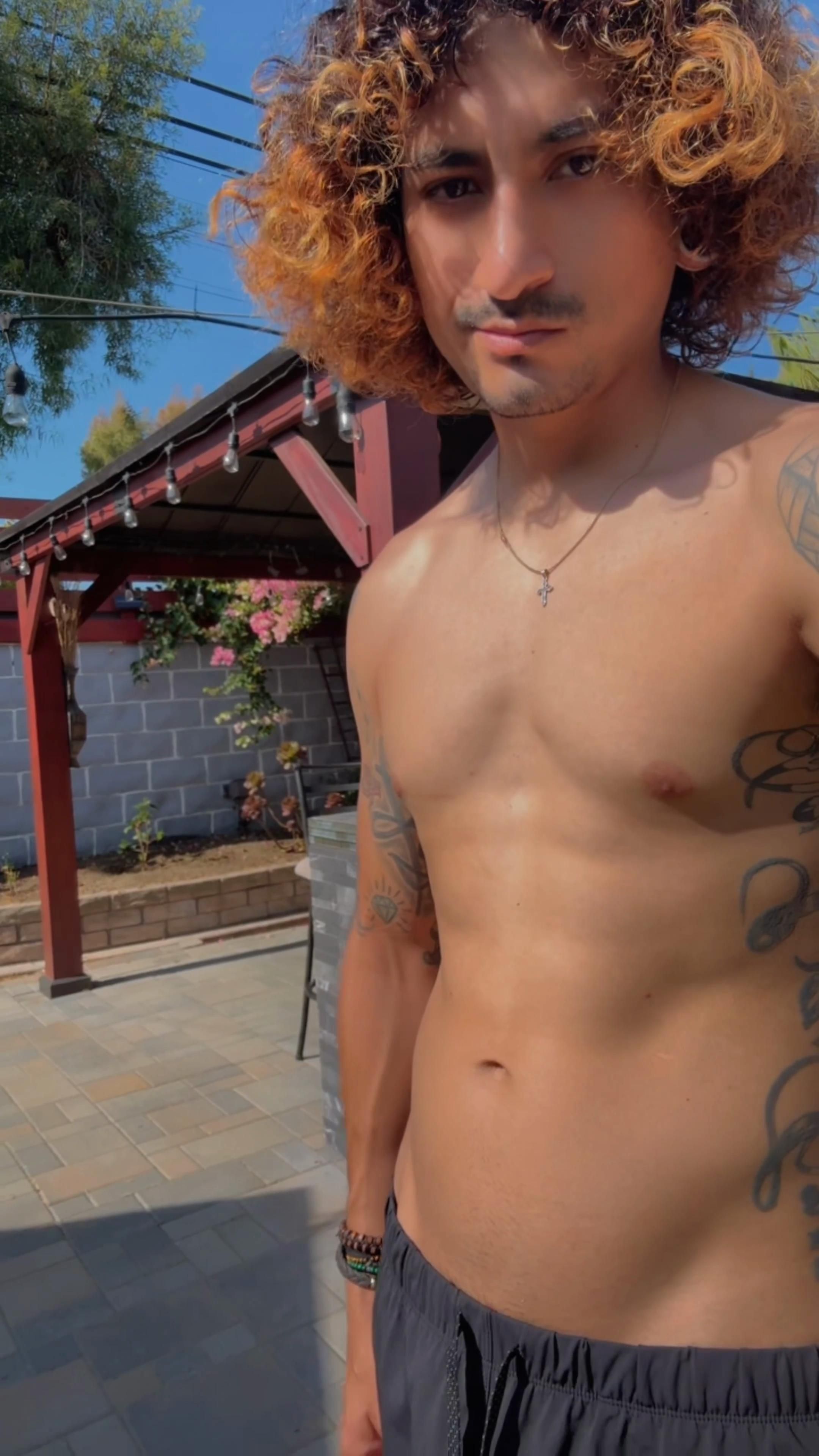 Outside enjoying the sun