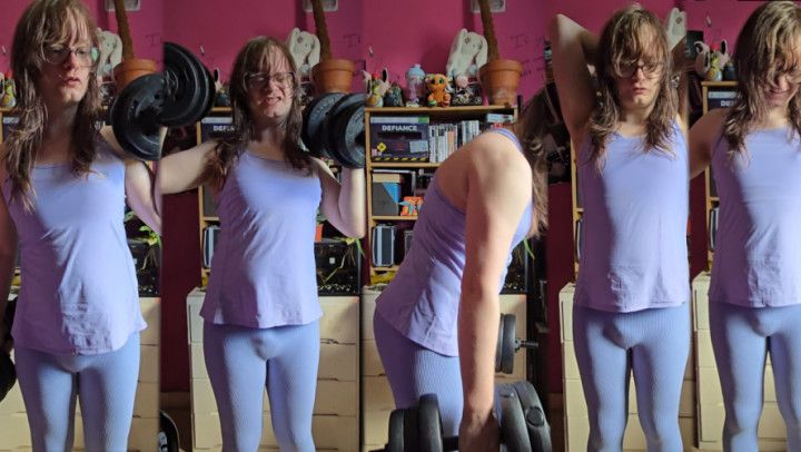 Transgirls Dumbbell Workout At Home! #2