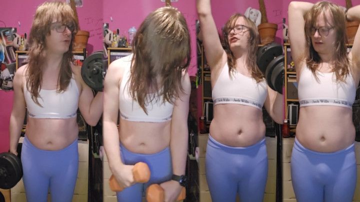 Transgirls Dumbbell Workout At Home! #3