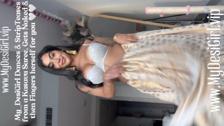 Saree Pussy Play @my_desigirll w Bollywood Dance Strip Tease