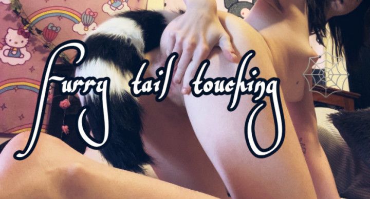 Furry tail touching ;) feet included